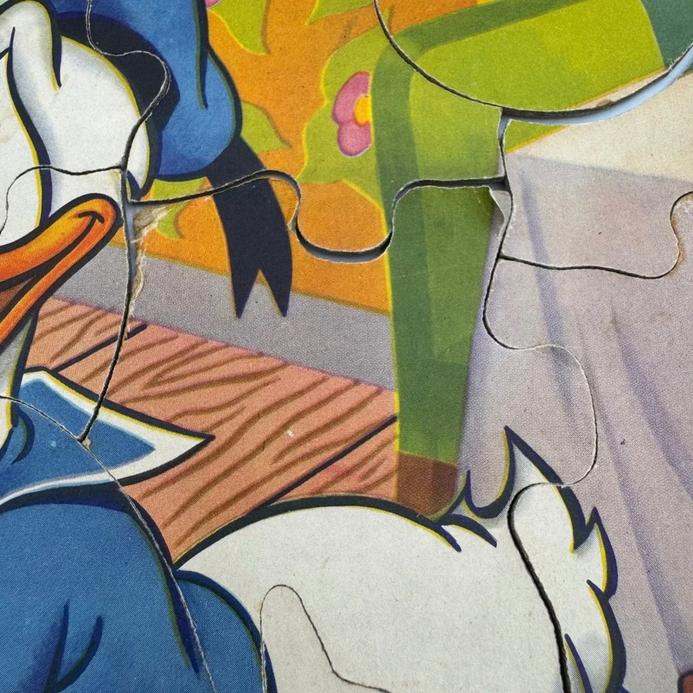 Vintage 1952 Jaymar Walt Disney Donald Duck Kiddies Jig Saw Puzzle 2899 MCMLII‎